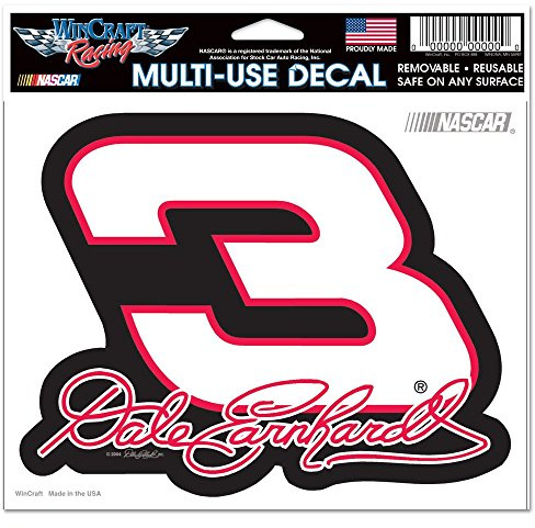 NASCAR Dale Earnhardt Multi-Use Colored Decal, 5 x 6