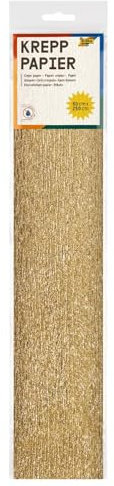 CREATIV DISCOUNT ® Krepp-Papier, 50x250cm, gold