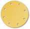 Mirka Gold Universal-Schleifpapier Ø 200mm Klett 9-Loch, Korn P180, 50 Stk/Zum Schleifen von Gips, Spachtel, Spanplatten, Holz, Lack