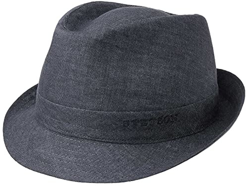 Stetson Geneva Trilby Hut Made in Italy Damen Herren Frühling Sommer Denim 61 cm