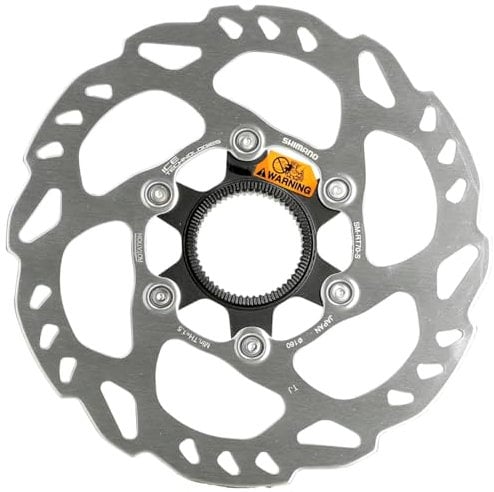 SHIMANO SMRT70S 4524667687061 Shim Brake DISC. 160MM Cent Lock SM-RT70 ICE-TEC, Silver/Black