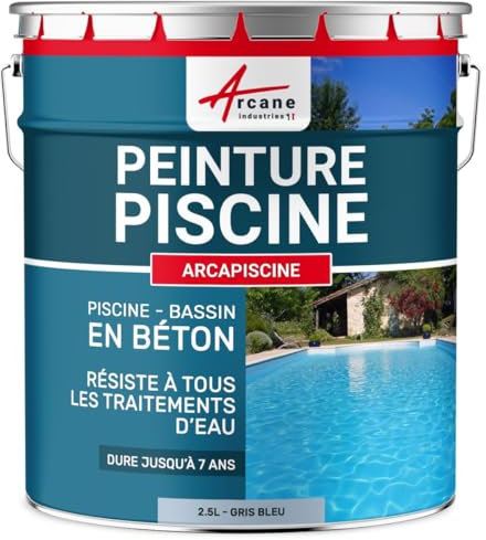 Vernici impermeabilizzanti per piscine - ARCADECO - 1215 - Grigio Vicino - RAL 7040 (tonalità grigio-blu) - ARCANE INDUSTRIES