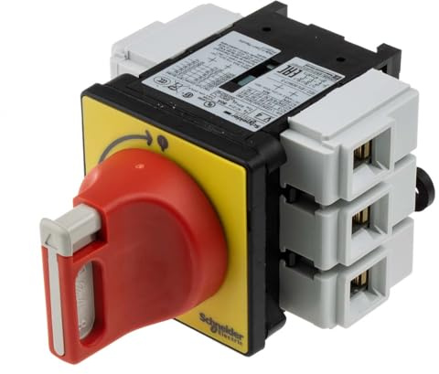 Schneider Electric TeSyS Vario Trennschalter 3-polig Frontplattenmontage 80A 30 kW Rot IP65 3-phasig