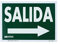 WOLFPACK LINEA PROFESIONAL - Cartel / Señal Fluorescente Salida A Derecha 21x30 cm.