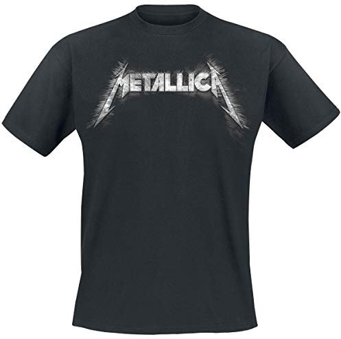 Metallica Spiked_Men_BL_TS:1xl T-Shirt, Noir (Black Black), X-Large Homme
