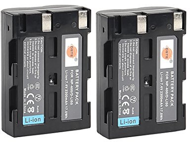 DSTE 2-Pack Rechange Batterie pour Konica Minolta NP-400 a Sweet DIGITAL a-5 a-7 Digital DiMAGE A2 Dynax 5D 7D Maxxum 5D 7D Dimage A1