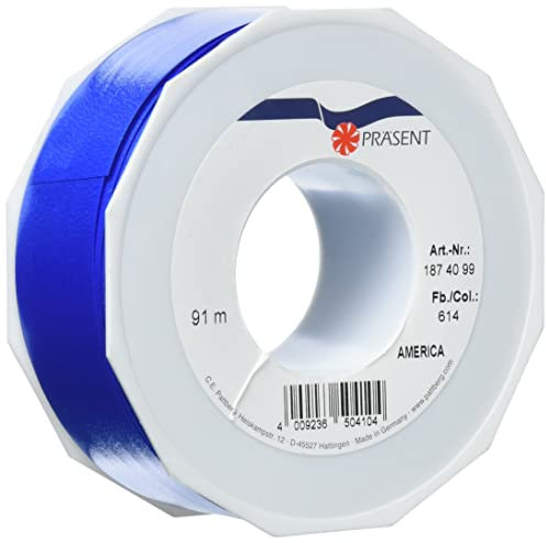 Ringelband 40mm: 91m blau