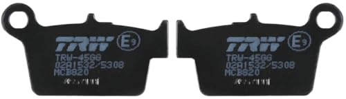 TRW MCB820 Brake Pad Set Disc Brake Organic Allround Compatible for Beta RE 2009 - Rear Axle and Other Vehicles