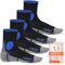 CFLEX Damen und Herren Running Funktions-Socken (4 Paar) Laufsocken - Schwarz-Blau 35-38