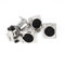 Sourcingmap 5pcs XLR 3 Broches Femelle Châssis Panneau Monture Prise Couleur Argent Noir