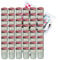 MamboCat 48er Set Sturzglas 435 ml Marmeladenglas Einmachglas Einweckglas to 82 rot Karierter Deckel incl. Diamant-Zucker Gelierzauber Rezeptheft