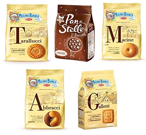 Mulino Bianco: Biscotti assortiti * Totale 1750 g * Confezione da 5