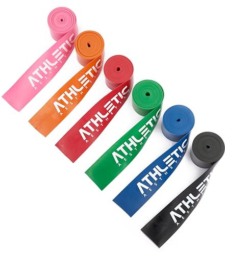 Floss Band + Tasche und Übungsanleitung [2m] Flossing Band für Physiotherapie, Triggerpunktbehandlung und zur Selbstmassage - Für Freizeitsportler und Leistungssportler geeignet (schwarz)