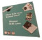 Conny Clever Glas-Magnetboard/Magnettafel 35 x 35 cm schwarz/grün
