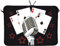 DIGITTRADE LS120-15 Pokerstars Designer Notebook Sleeve Housse Pour Ordinateur Portable 15,4 jusqu'à 15,6 (39,1 - 39,6 cm) Large Néoprène Pochette Sacoche