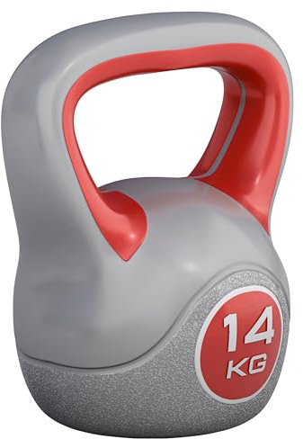 GORILLA SPORTS® Kettlebell - 2kg, 3kg, 4kg, 5kg, 6kg, 8kg, 10kg, 12kg, 14kg, 16kg, 18kg, 20kg Gewichte, Einzeln/Set, mit/ohne Ablage, Kunststoff - Kugelhantel, Schwunghantel, Kugelgewicht
