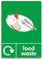 stika.co WRAP Recycling Sign | Food Waste Self-Adhesive Vinyl Sticker | Recycle Now Symbol | BS EN ISO 7010 Compliant | 105 x 148mm (A6)| Waterproof & Fade-Resistant