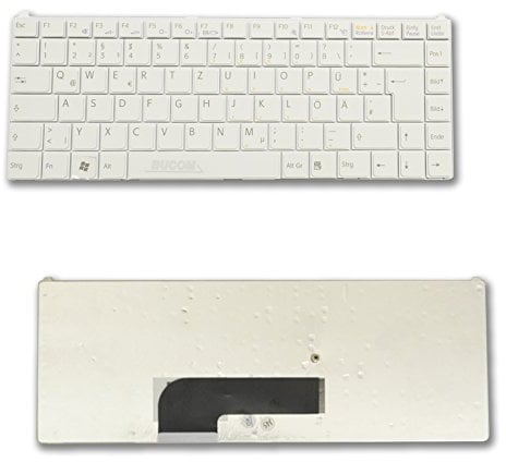 Bucom DE Tastatur für Sony Vaio VGN-N VGN-N250 VGN-N320 VGN-N325 VGN-N365 VGN-N160 PCG Serie Keyboard Weiß