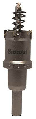 Starrett Hartmetall-Lochsäge - CTD27 TCT Tiefschnitt-Lochsäge - für Metall Edelstahl Eisen Aluminium - 27mm