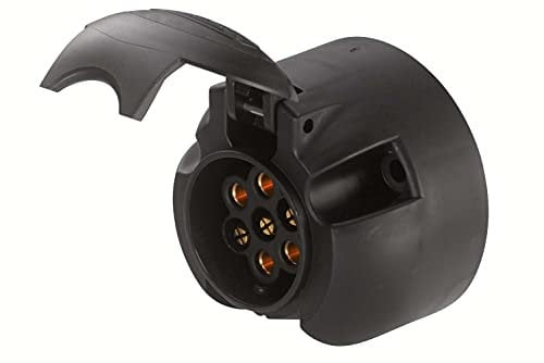HELLA 8JB 006 462-001 Steckdose - 24V - 7-polig - Stecker: Flachstecker - schwarz