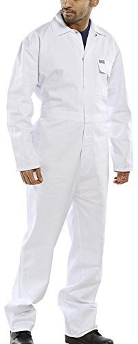 CLICK COTTON DRILL BOILERSUIT WHITE 44