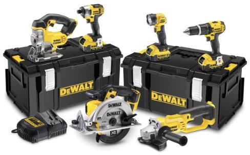 Dewalt DCK691M3-GB XR Lithium-Ion Cordless Drill Driver with 3 x 4.0Ah Batteries, 18V, 53cm x 47cm x 36cm, Black/Yellow, 6 Pcs