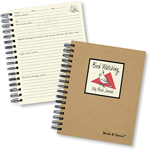 Bird Watching Prompt Journal/notebook Spiral Bound - Hard Cover and Eco Friendly