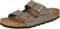 Birkenstock Arizona Birko-Flor Nubuck, Sandali Unisex-Adulto, Beige (Stone Nubuk), 37