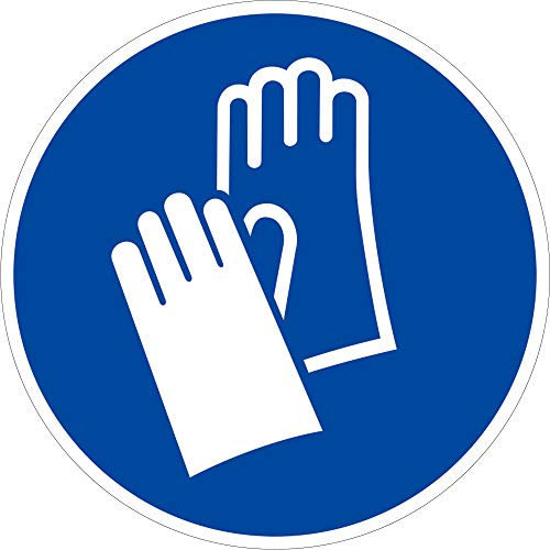 Schild Handschutz benutzen 20cm Ø PVC