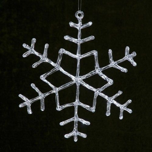 Eis-Stern transparent 32cm / 12 Stück