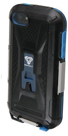 Armor-X ArmorCase Spritzwasserdichte Schutzhülle mit Lenker Befestigungssystem Apple iPhone 5s/5/4s/4 schwarz