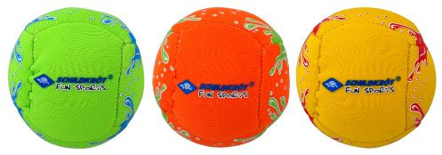 Schildkröt® Neopren Mini-Fun-Bälle, 3 Mini Bälle zum Kicken, Werfen, Fangen, Jonglieren, Ø 5cm, doppelwandig, gefüllt mit Kunststoff-Granulat, 970181
