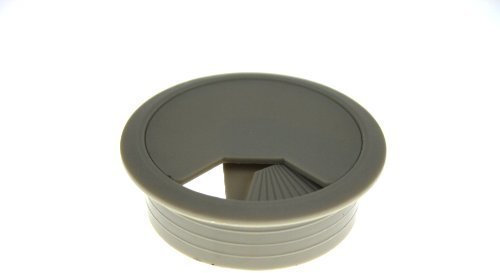 Kunststoff Kabeldurchlass Kabeldurchführung Kabelführung Kabeldose ø 80mm (Grau)