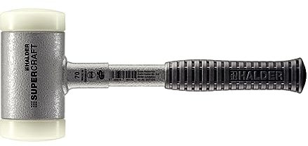 Supercraft Schonhammer, mit bruchsicherem Stahlrohrstiel und ergonomisch geformtem, rutschsicherem Griff | D=70 mm | 3377.070