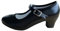 La Señorita Zapato Flamenco baile Sevillanas niña o mujer, negro, Talla 41 - 25,5 cm