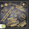 Kiwistar Sticker Bomb Set 1 Gold - Bogen: A4 Bremsen…Felgen…, Shockerhand, Autobahnfreak, Fehlende PS…, Leider Geil. Auswahl Sammlung Aufkleber Scheibe Tuning Decal