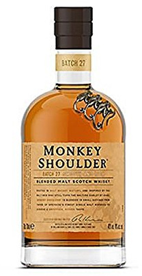 Monkey Shoulder Blended Malt Whisky 0,7 Liter + 2 Glencairn Gläser