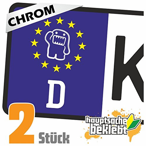 - 2X Kennzeichenaufkleber - Domo - Domo-Kun - Autoaufkleber - Evolution Charles Darwin Aufkleber für Auto, Laptop, Fahrrad, LKW, Motorrad Mehrfarbig JDM Decal Racing