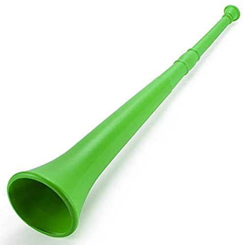 Pudgy auf dem Arm Pedro 's Kunststoff Vuvuzela Stadion Horn, 26, grün