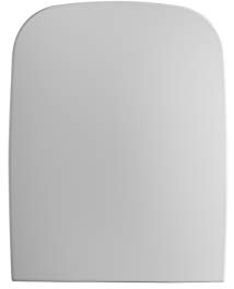 Gala Eos– Asiento Fijo para Inodoro, con Caída Normal, Incluye Kit de Fijación y Bisagras de Acero Inoxidable, Color Blanco, Medidas 37.5 x 4.5 x 45.5 cm – Modelo G5131801