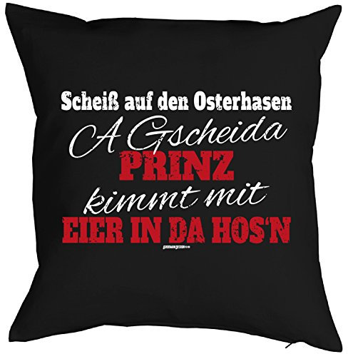 Geschenk Kissen Scheiß auf den Osterhasen… Geschenk Ostern Osterdeko Osterhase für Ostern Deko