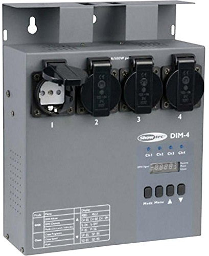 Dimmer DMX Showtec DIM-4 4 canali Controllo del suono