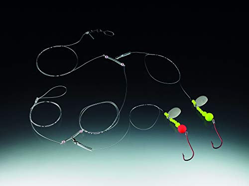 Balzer Meeresvorfach 120cm 2 Haken Gr. 1 - Brandungsvorfach zum Brandungsangeln, Brandungssystem, Brandungsmontage zum Angeln