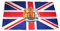 Fahne Großbritannien mit Wappen NEU 90 x 150 cm Flaggen
