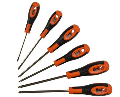 Bahco 605-6 - Juego De Destornillador Sensor Plana 3, 4, Ph1, Ph2, Pz1, Pz2