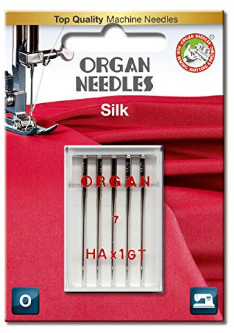 Organ Needles 5138055BL Maschinennadeln, Silber, 55/7 Größe, 5