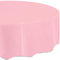Unique Party - 50382 - Nappe Ronde en Plastique - 2,13 m - Rose Pastel