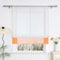 Yujiao Mao Voile Raffrollo mit Tunnelzug Bändchenrollo mit Stangendurchzug Gardinen 1er-Pack Vorhang H*B 155 * 100cm Orange