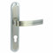 domino DEKAN M6/M9 - Set di 72 maniglie per porta della camera, dell'ufficio, della cantina e della porta interna, a forma di L, set di maniglie per porta in alluminio, cromato/nichel, DEKAN M6/M9