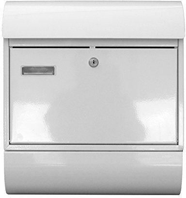 POKM Toolsmarket GmbH Großer Briefkasten XXL Zeitungsrolle Weiß 8R